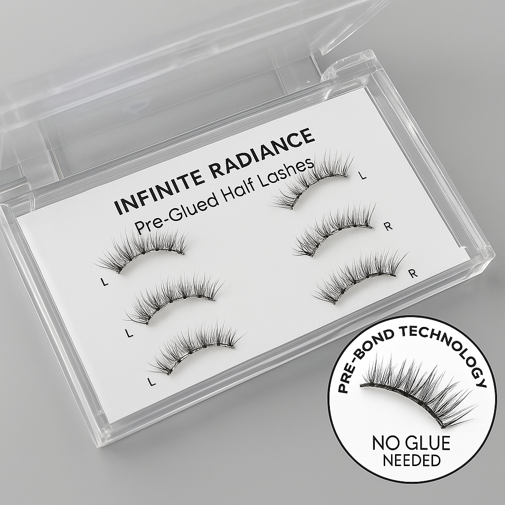 Infinite Radiance – Natural Pre-Glued Half Lash Trio (3pcs)