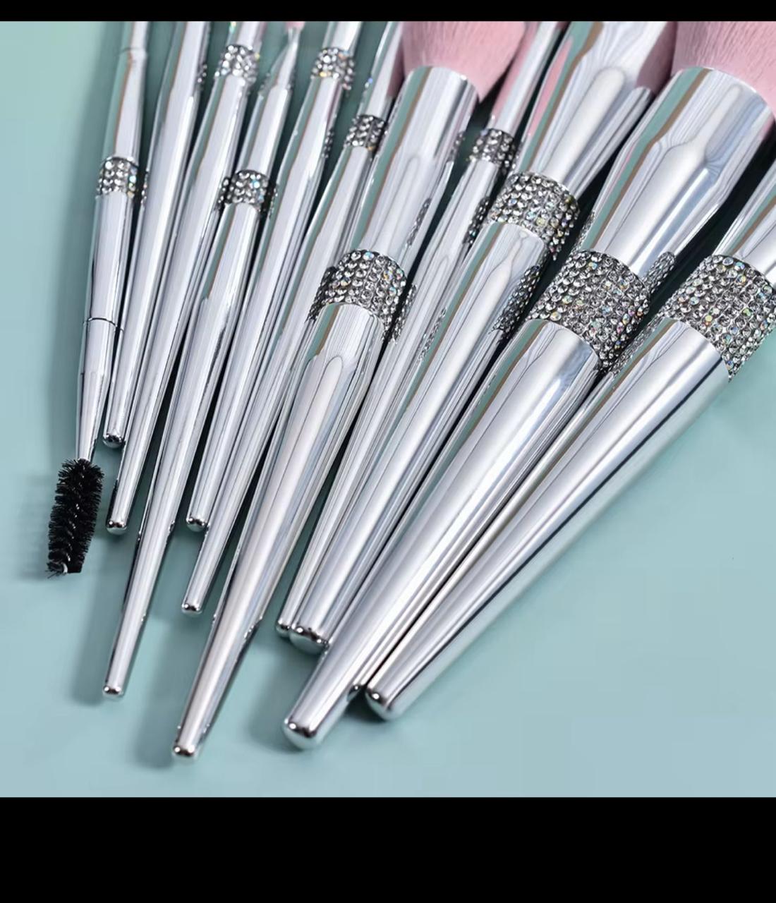 11‑Piece Luxury Rhinestone Brush Set