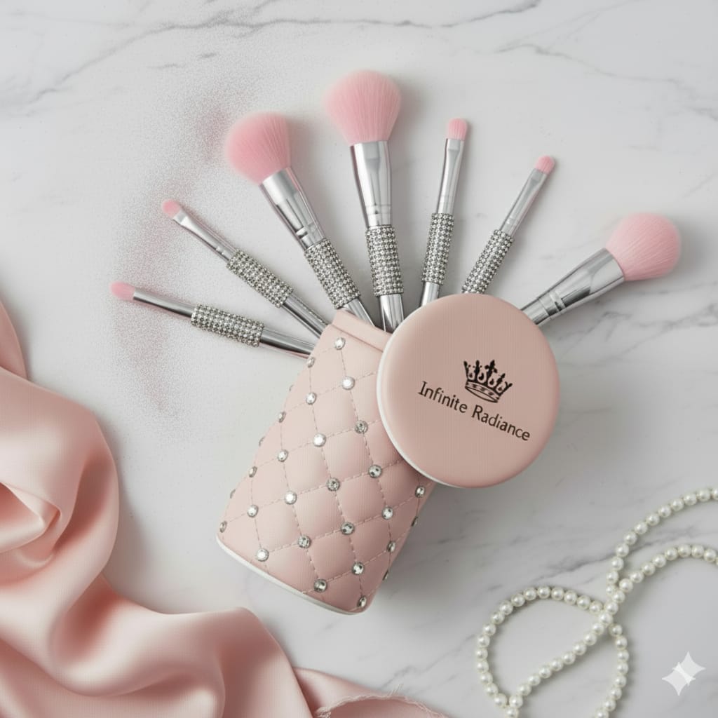 11‑Piece Luxury Rhinestone Brush Set
