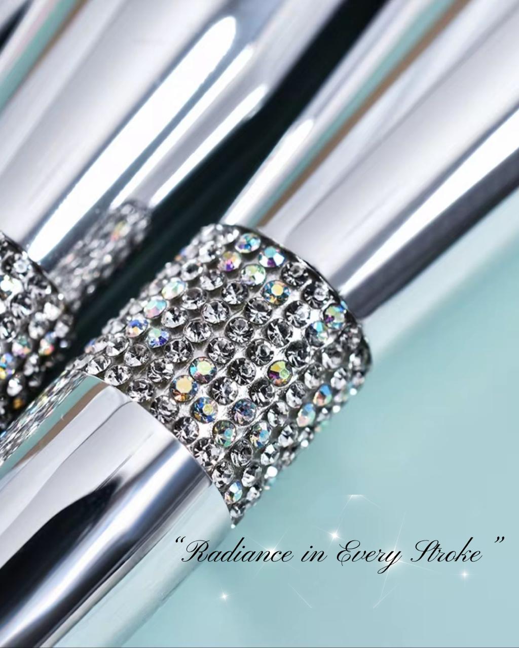 11‑Piece Luxury Rhinestone Brush Set