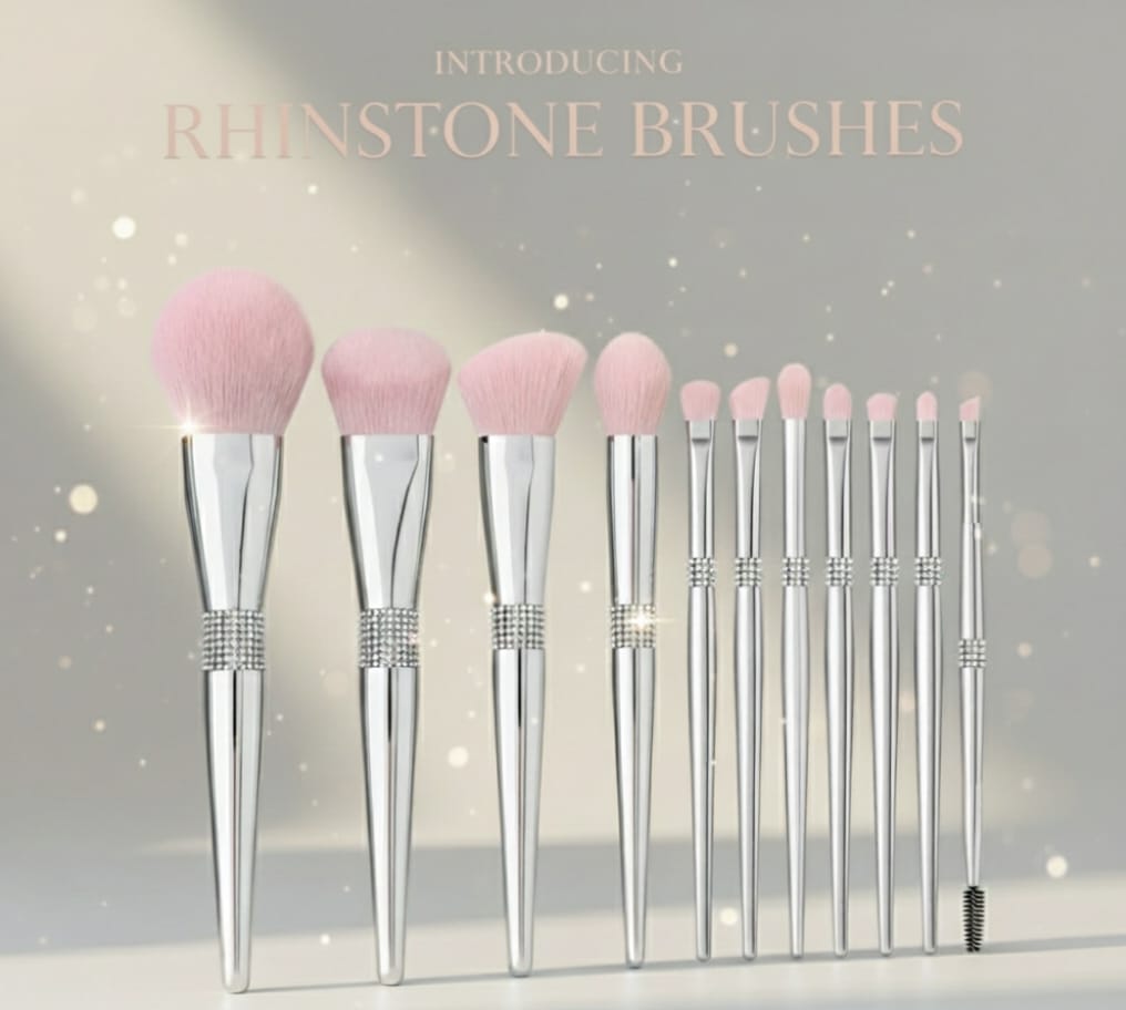 11‑Piece Luxury Rhinestone Brush Set
